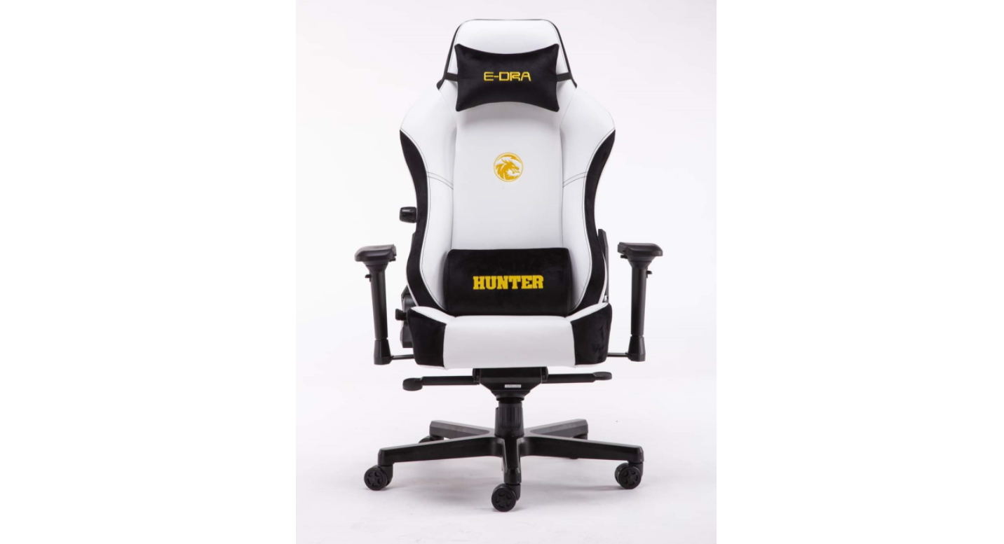 Ghế chơi game E-Dra Hunter Gaming Chair - EGC 206 White có thiết kế hiện đại